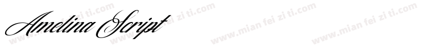 Amelina Script字体转换